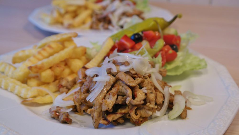 gyro dish on a plate