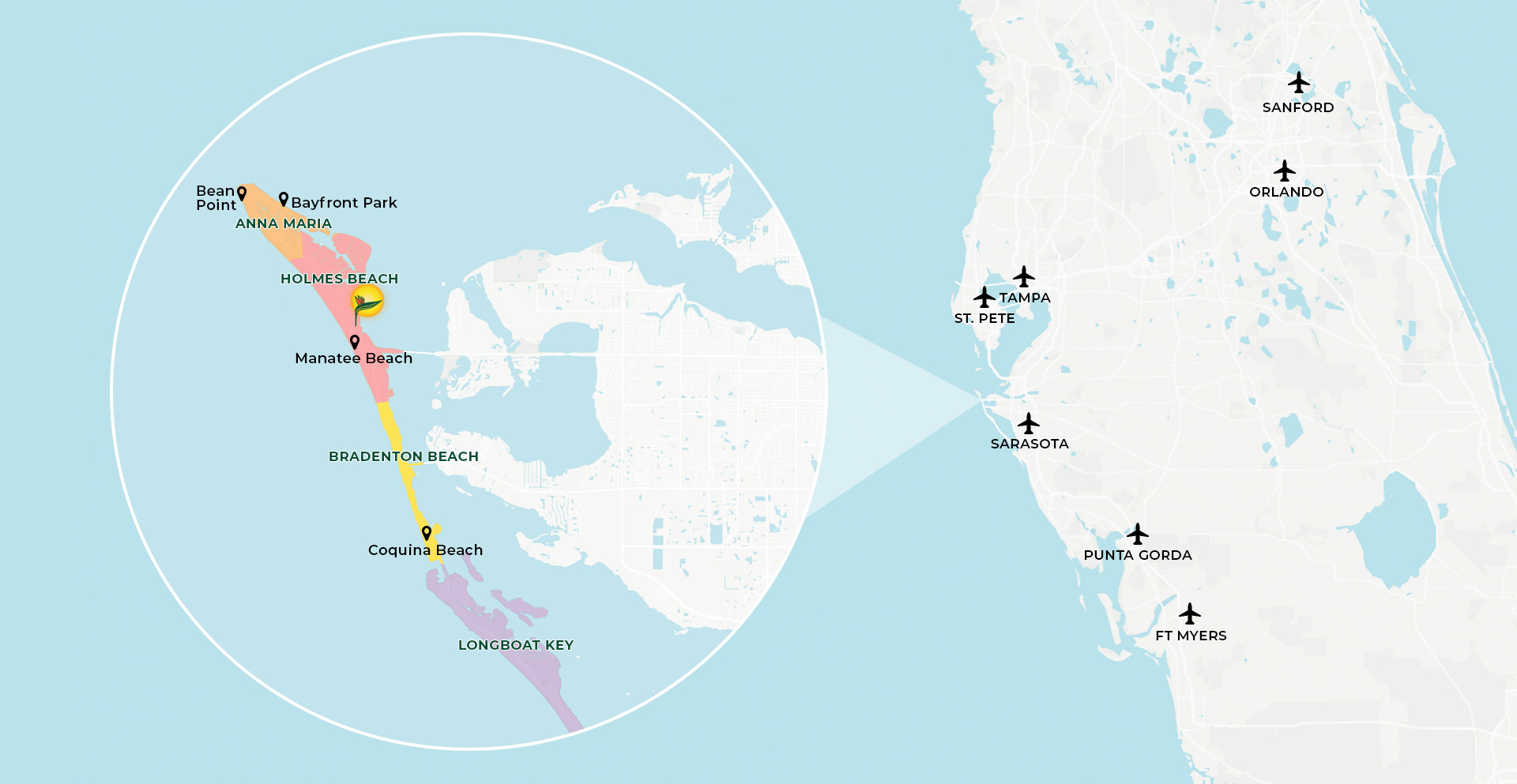 A Paradise Vacation Rentals map