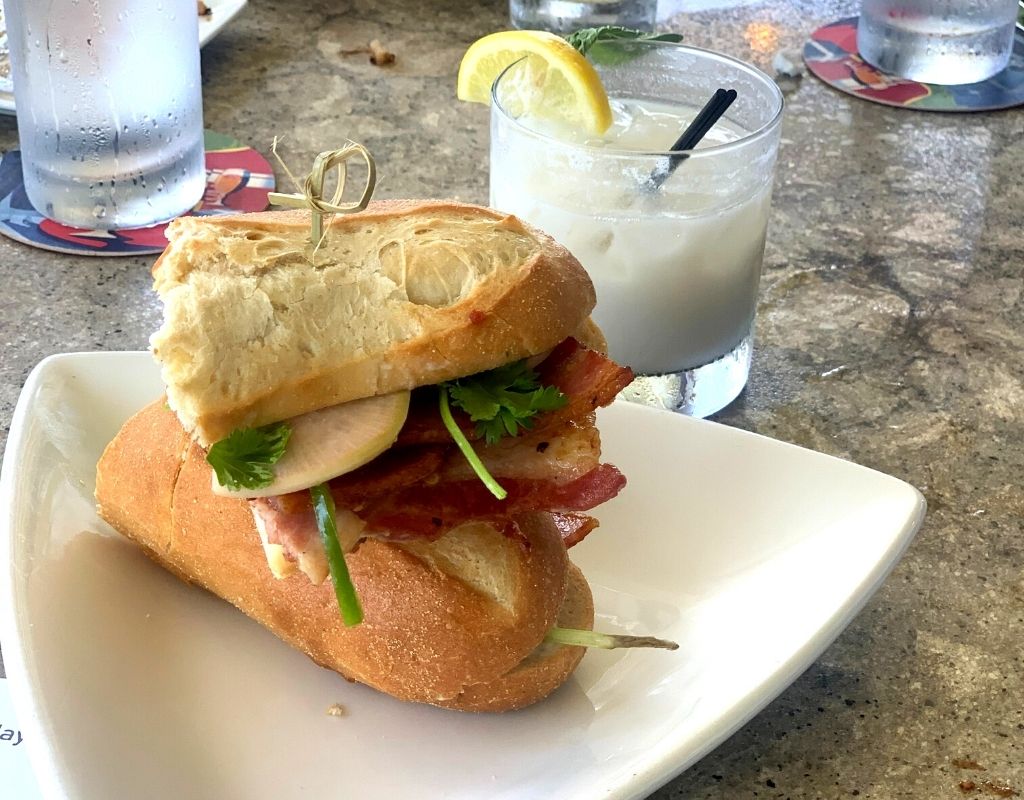 sandwich at slicker's eatery in anna maria island