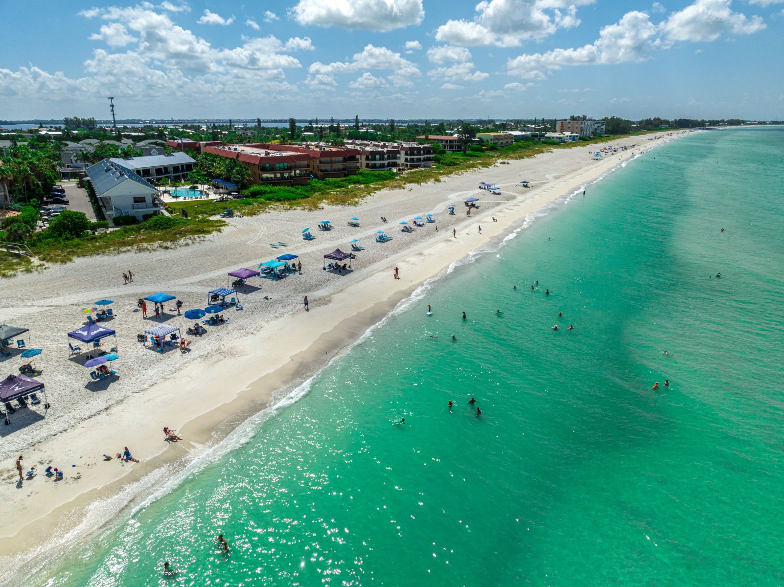aerial view of holmes beach